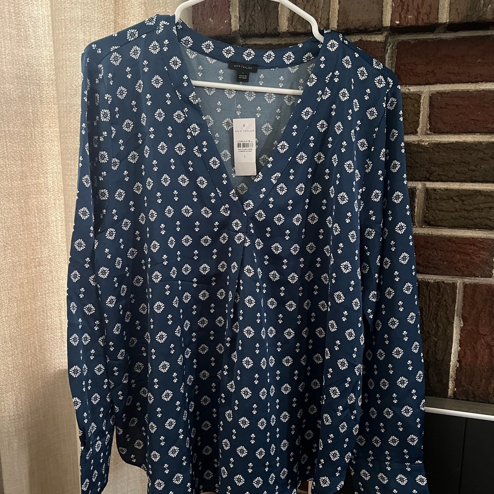 Ann Taylor Popover Blouse